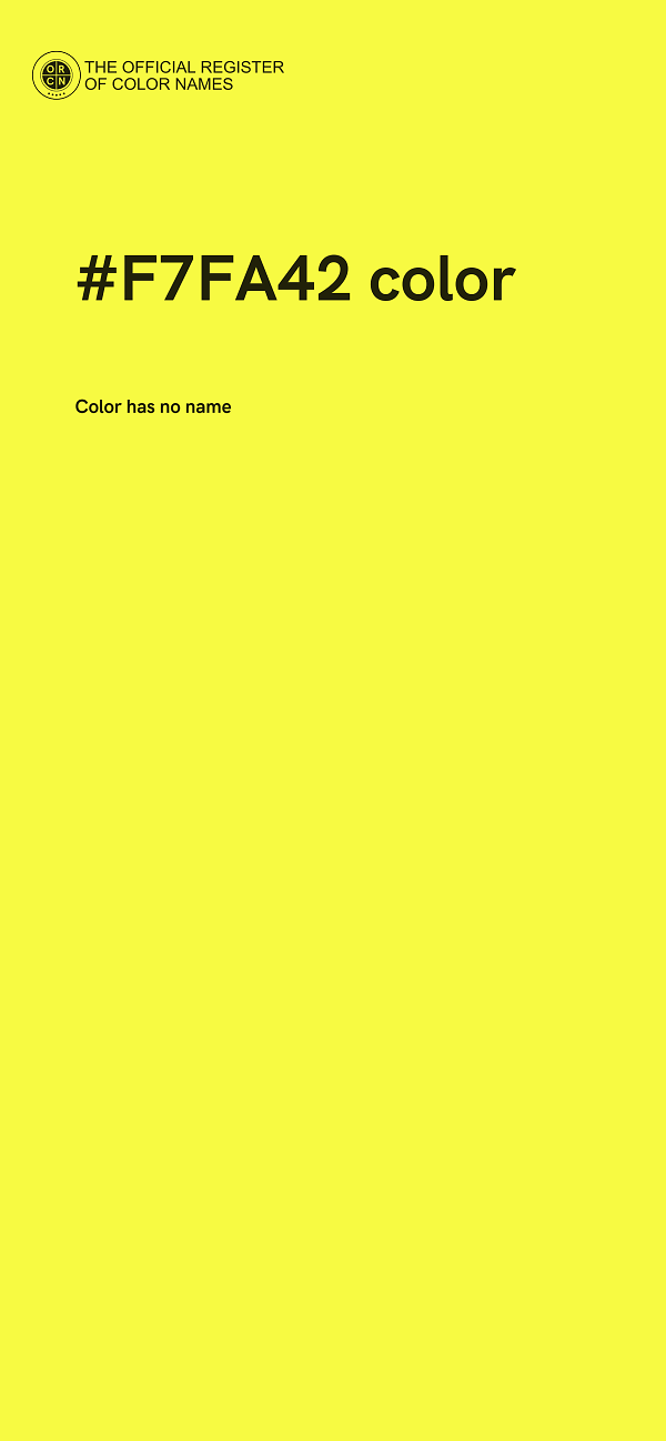 #F7FA42 color image