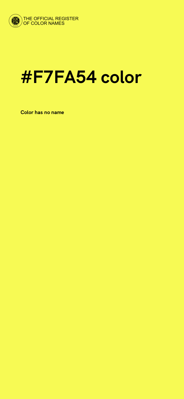 #F7FA54 color image