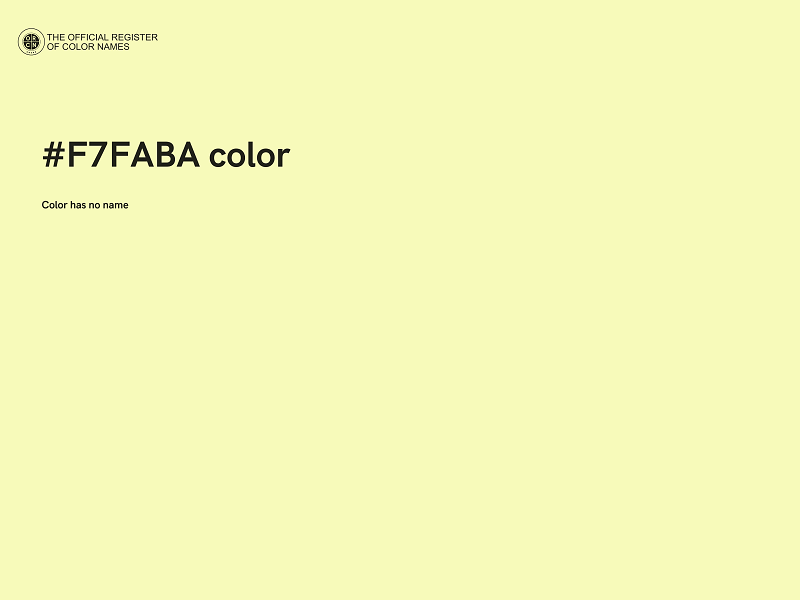 #F7FABA color image