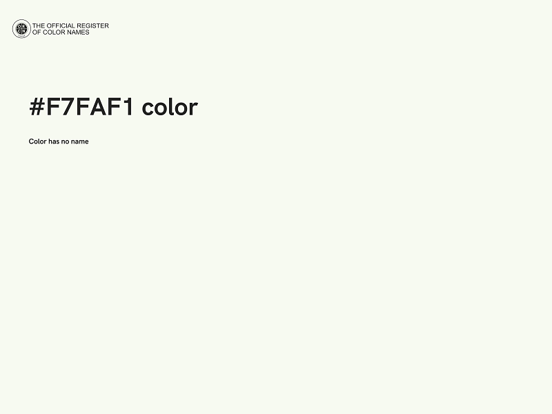 #F7FAF1 color image