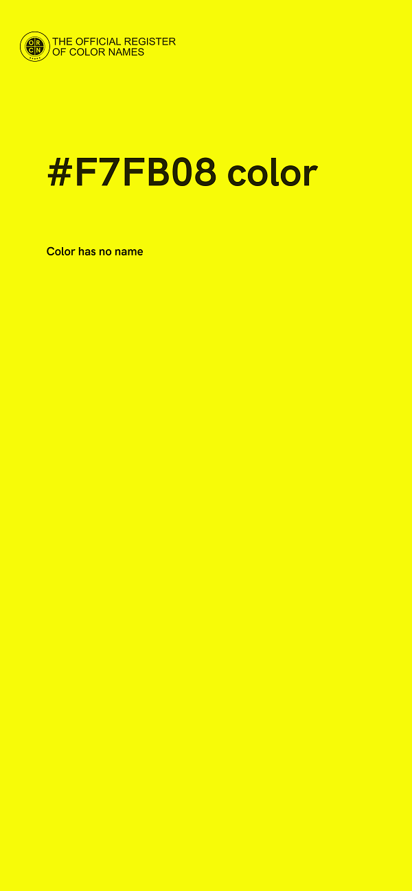 #F7FB08 color image