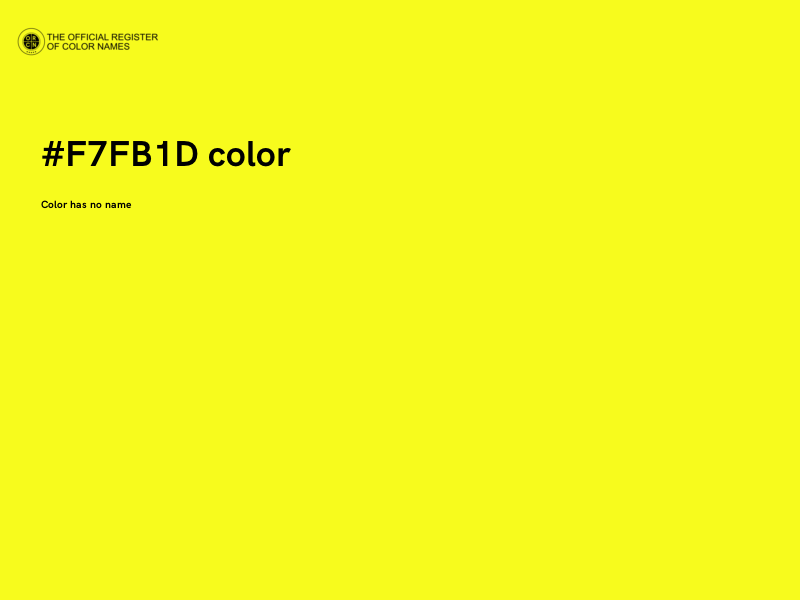 #F7FB1D color image