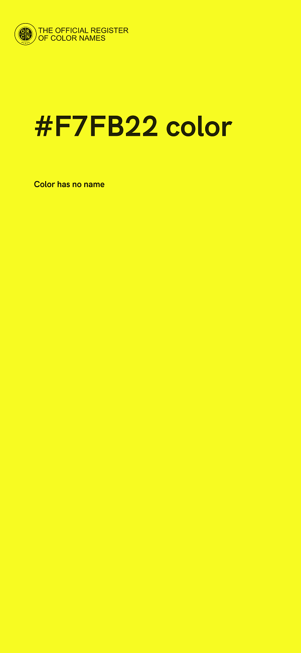 #F7FB22 color image