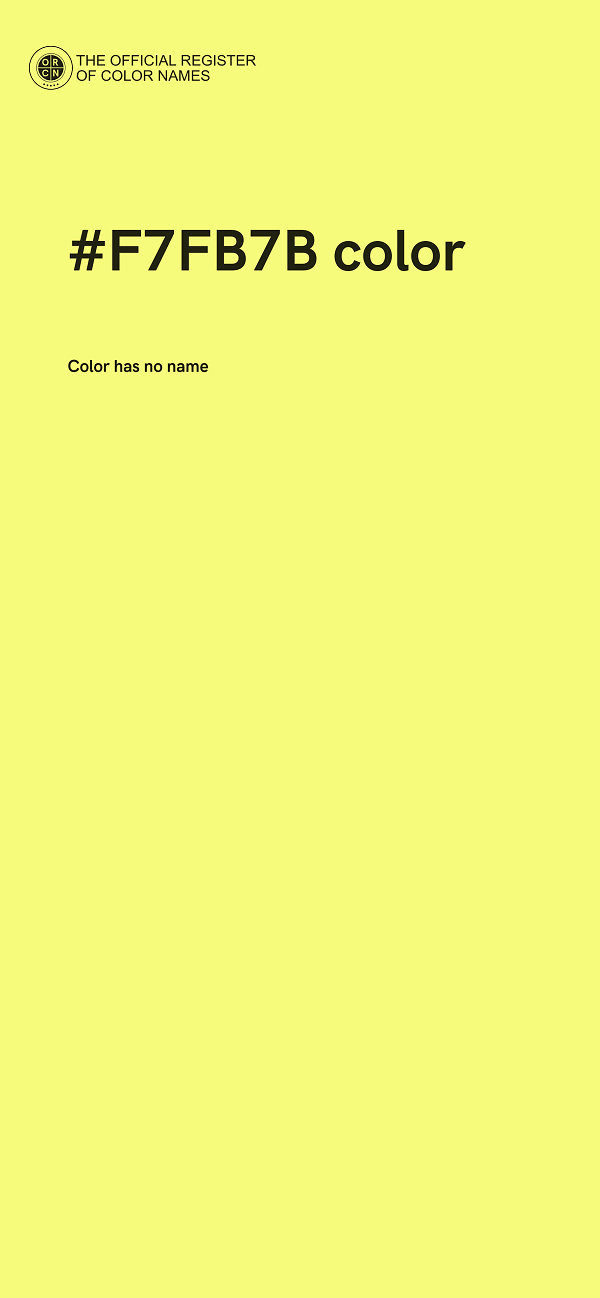 #F7FB7B color image