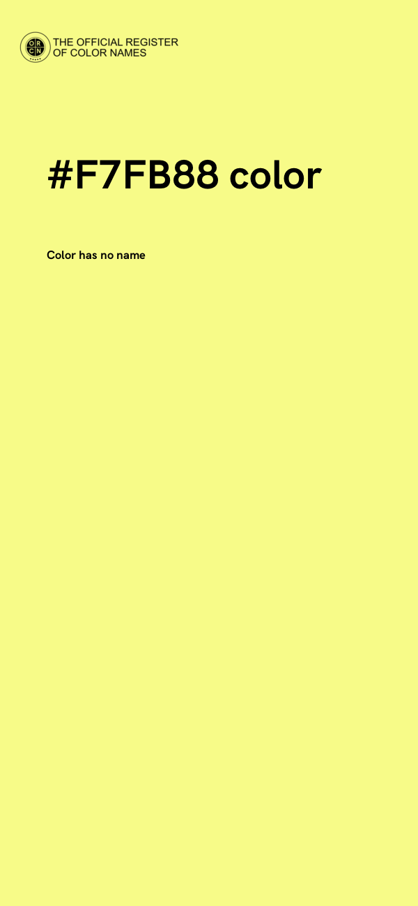 #F7FB88 color image
