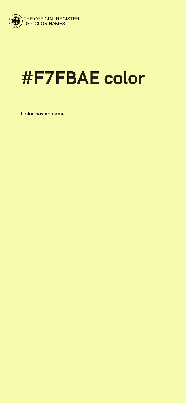 #F7FBAE color image