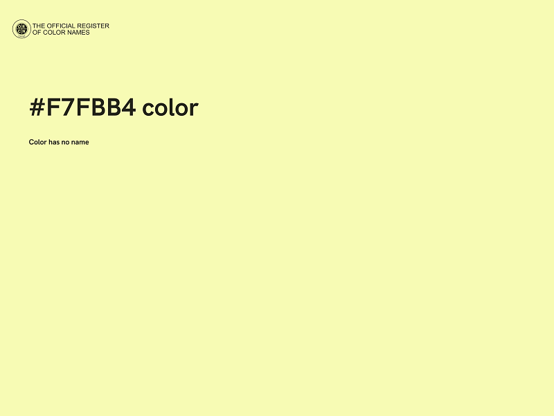 #F7FBB4 color image