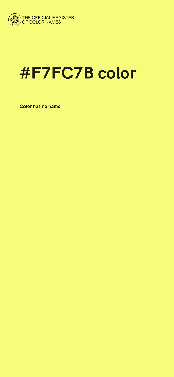 #F7FC7B color image