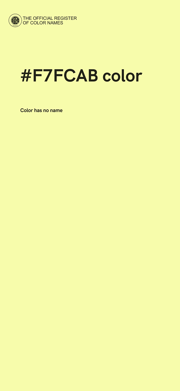 #F7FCAB color image