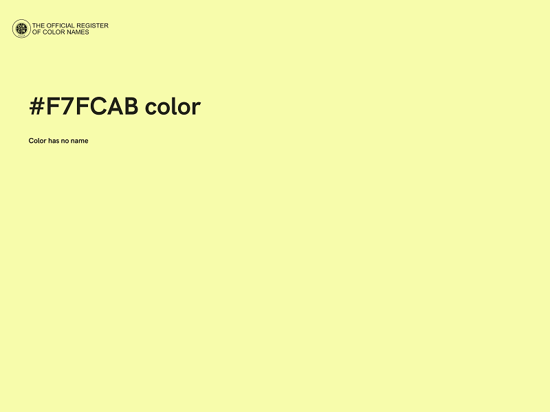#F7FCAB color image