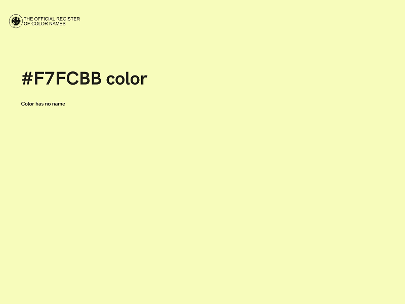 #F7FCBB color image