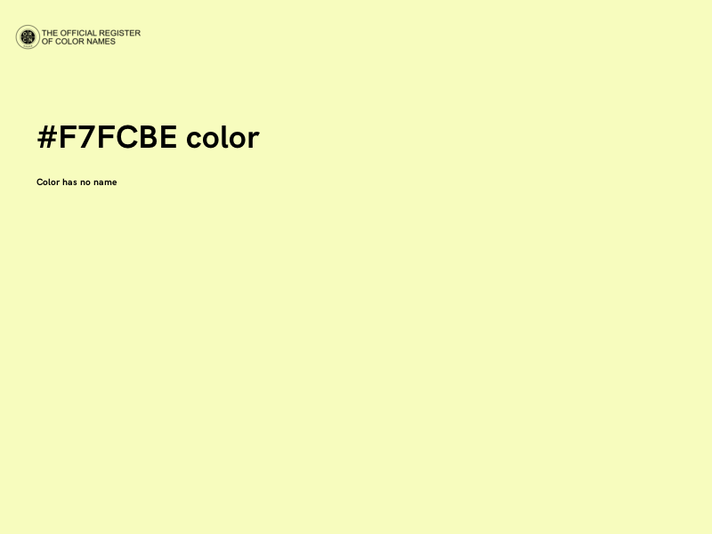 #F7FCBE color image