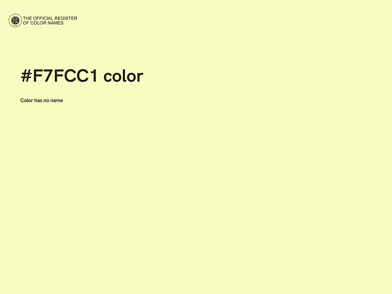 #F7FCC1 color image