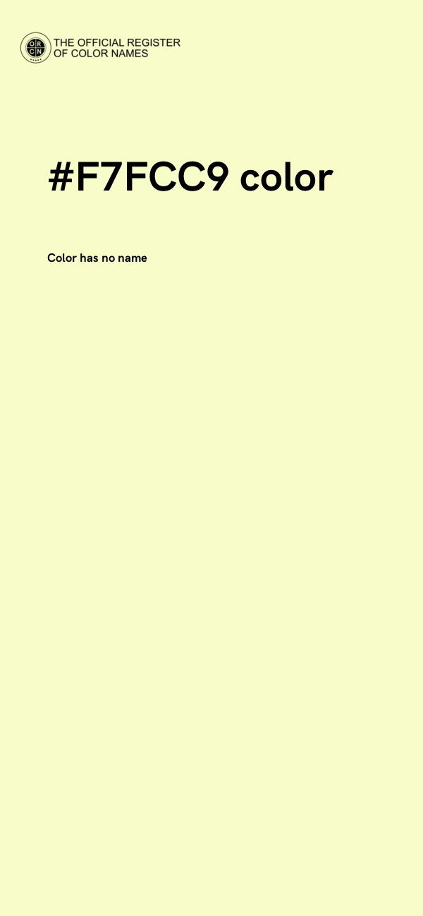 #F7FCC9 color image