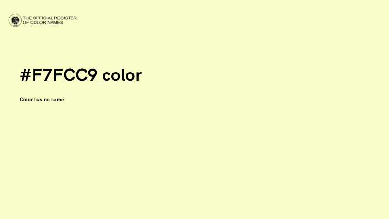 #F7FCC9 color image