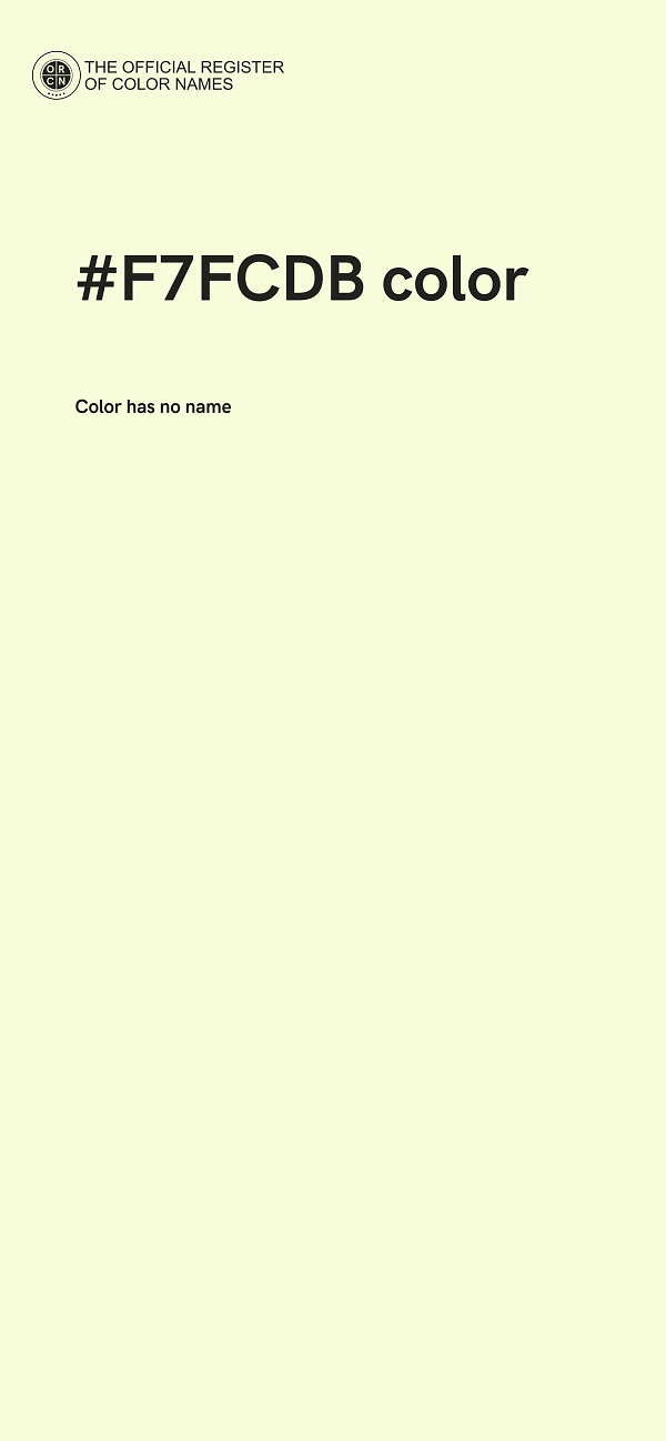 #F7FCDB color image