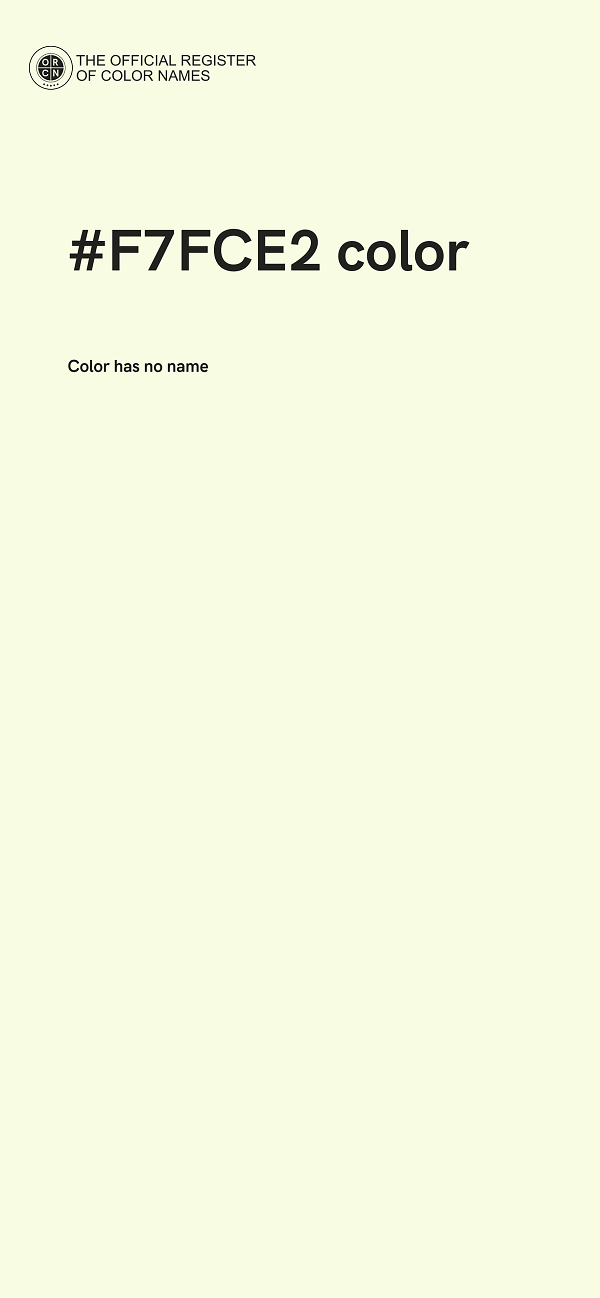 #F7FCE2 color image