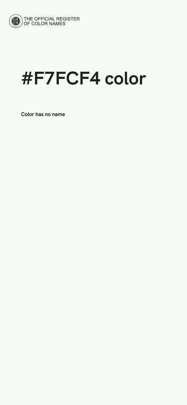 #F7FCF4 color image
