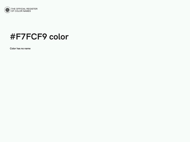 #F7FCF9 color image