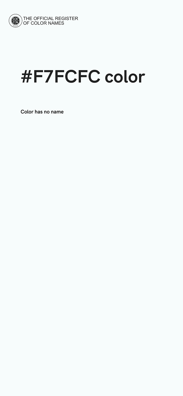 #F7FCFC color image