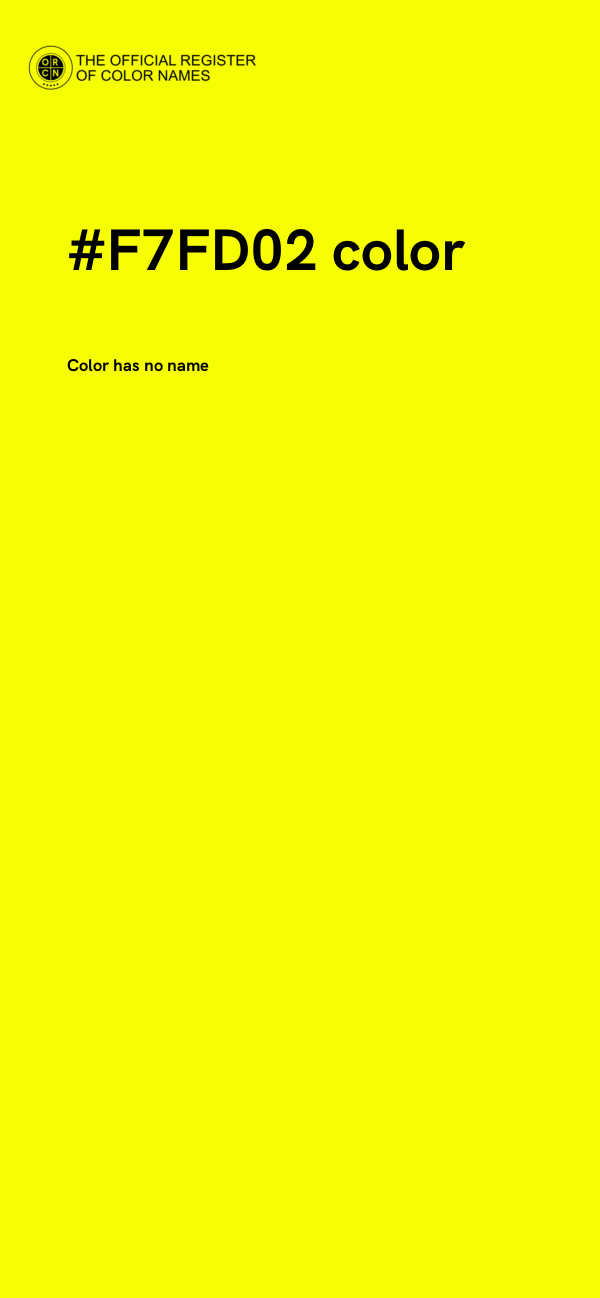 #F7FD02 color image