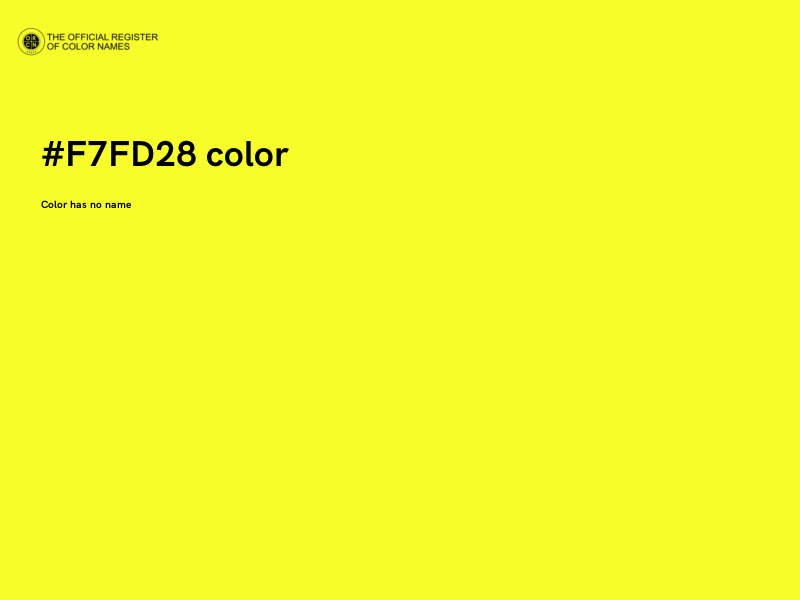 #F7FD28 color image