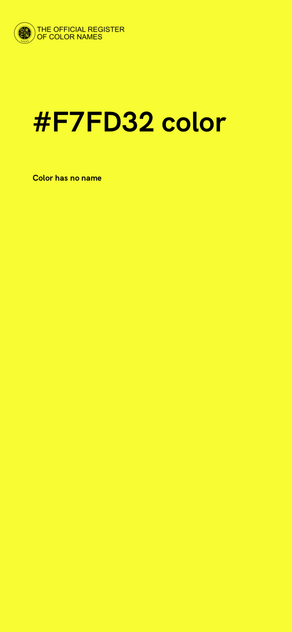 #F7FD32 color image