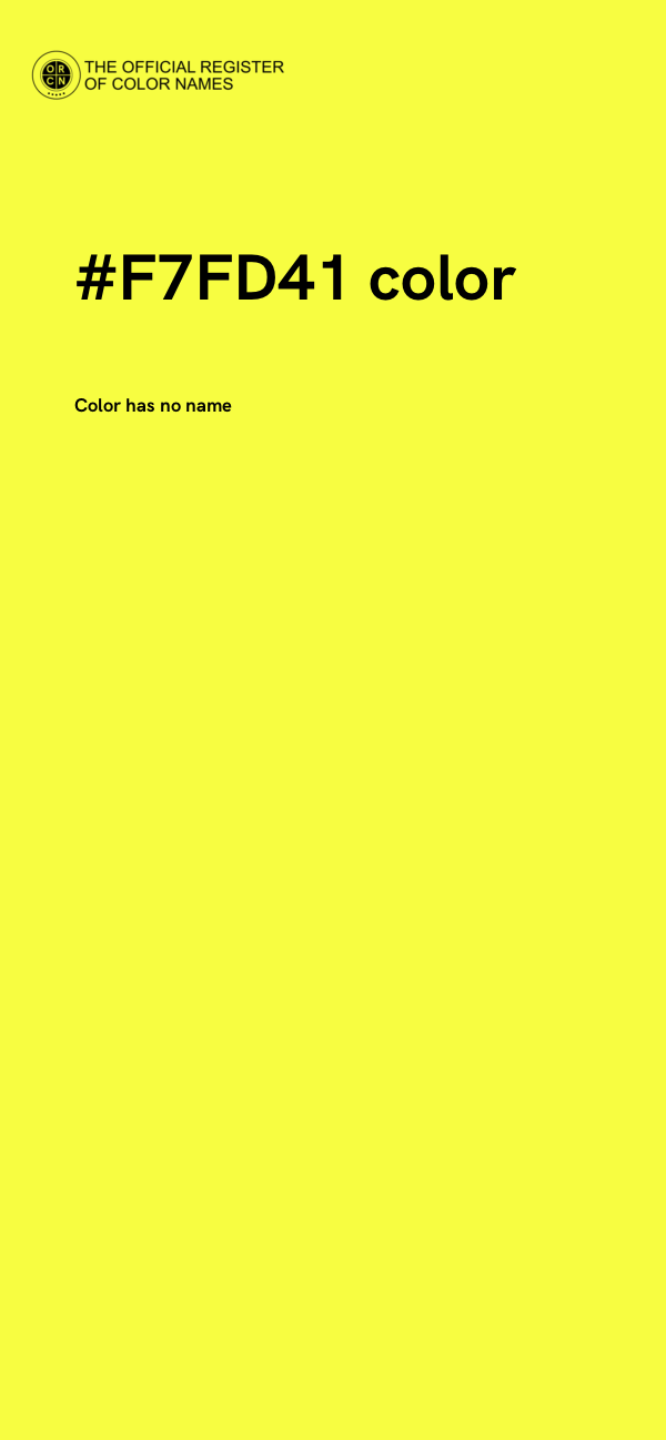 #F7FD41 color image