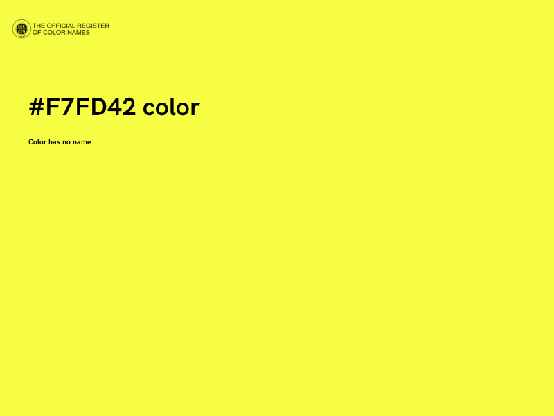 #F7FD42 color image