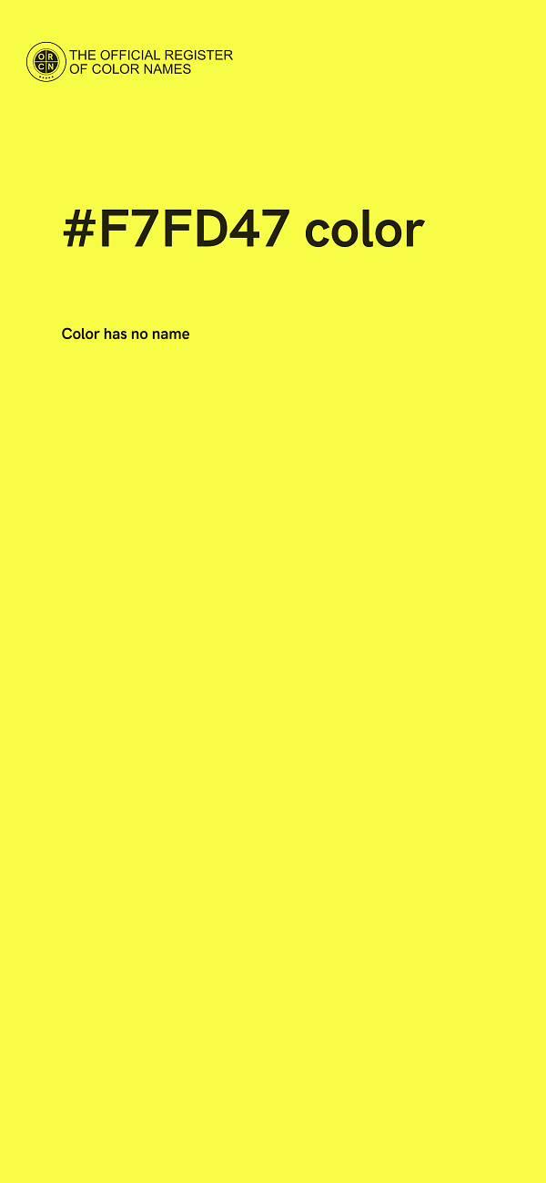 #F7FD47 color image