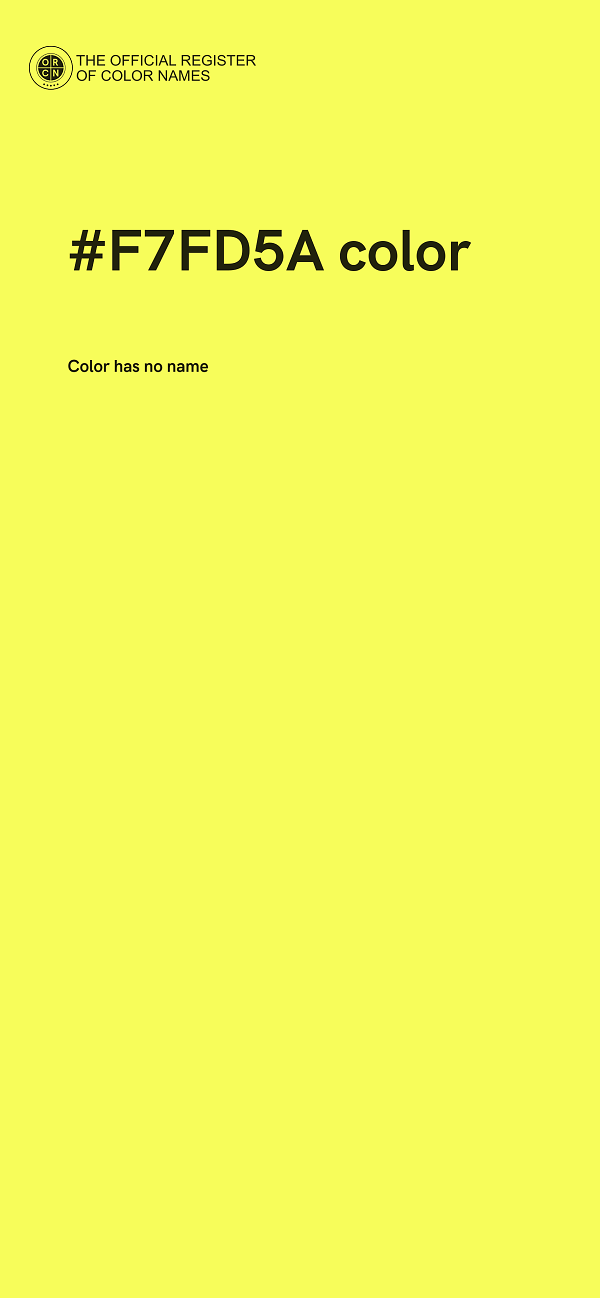 #F7FD5A color image