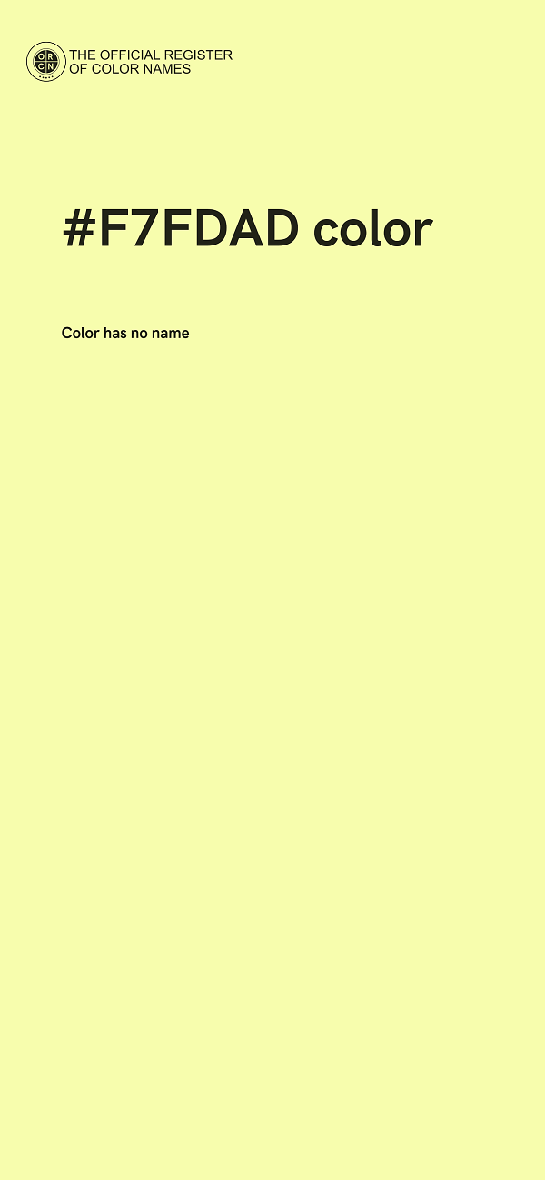 #F7FDAD color image