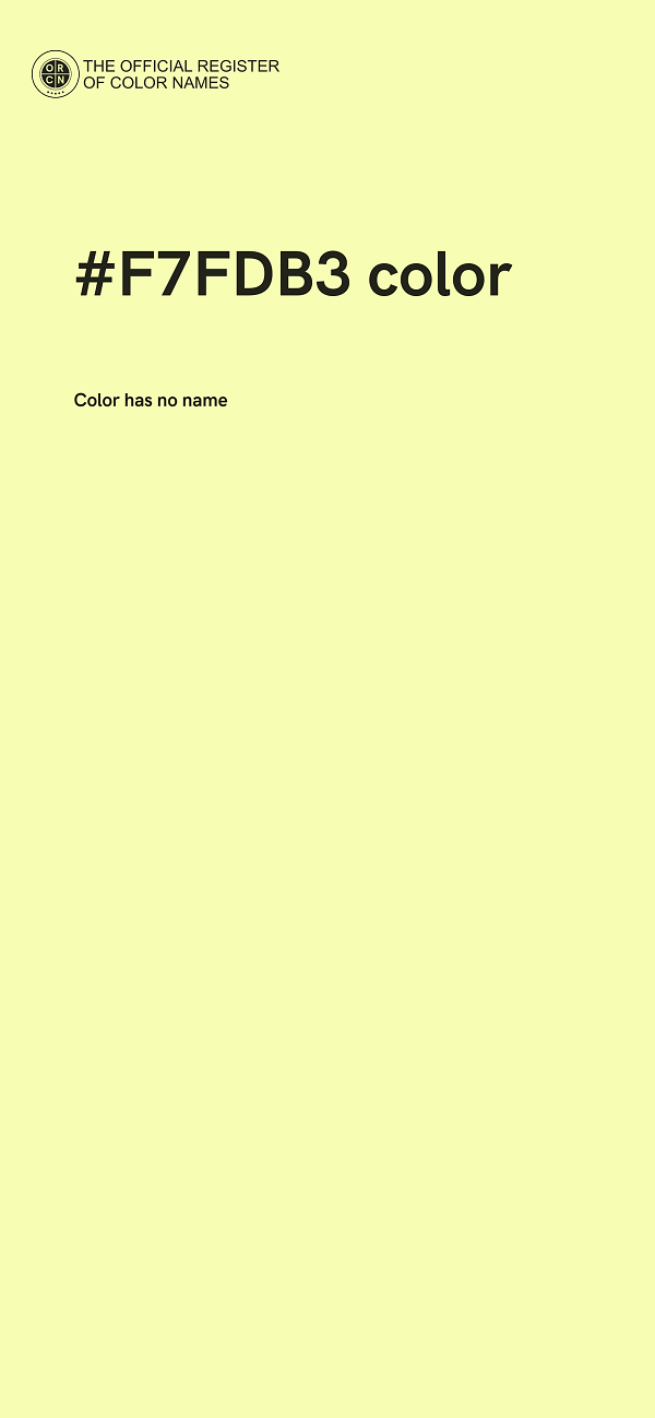 #F7FDB3 color image