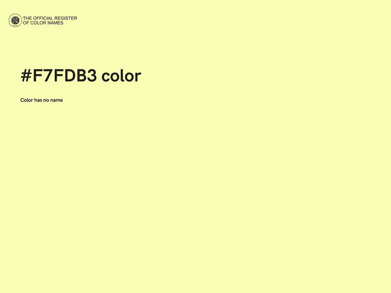 #F7FDB3 color image