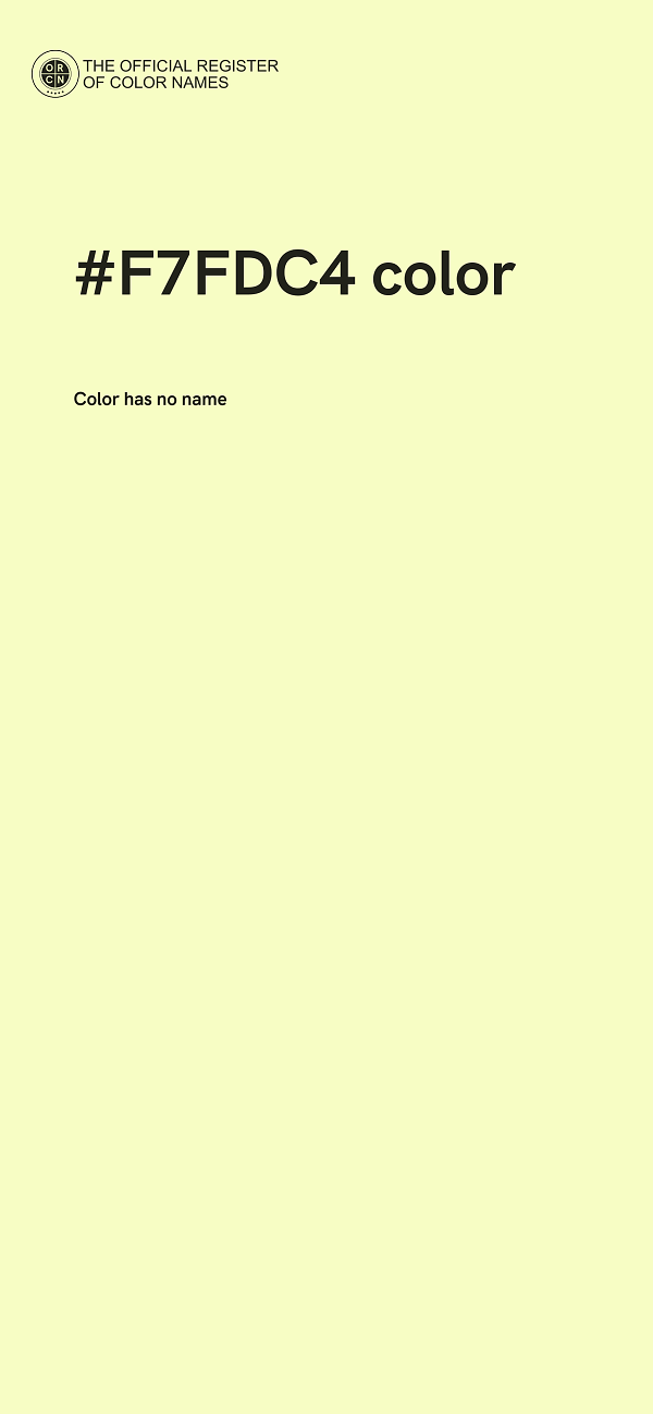 #F7FDC4 color image