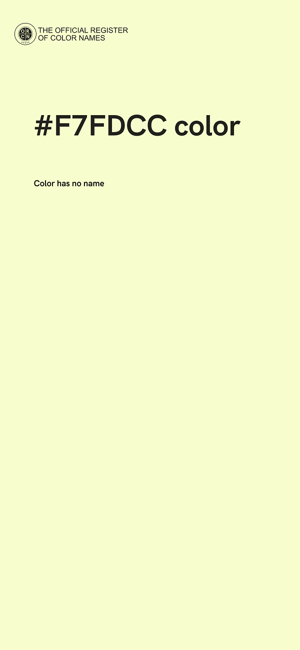 #F7FDCC color image