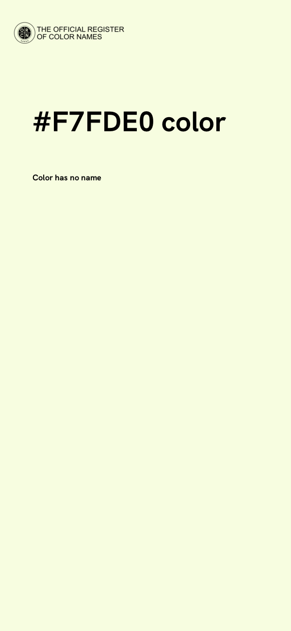 #F7FDE0 color image