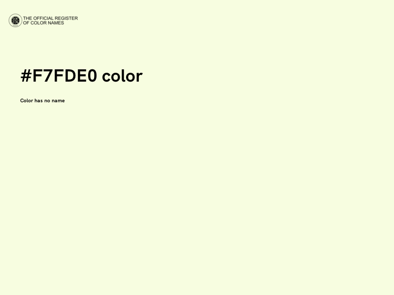 #F7FDE0 color image