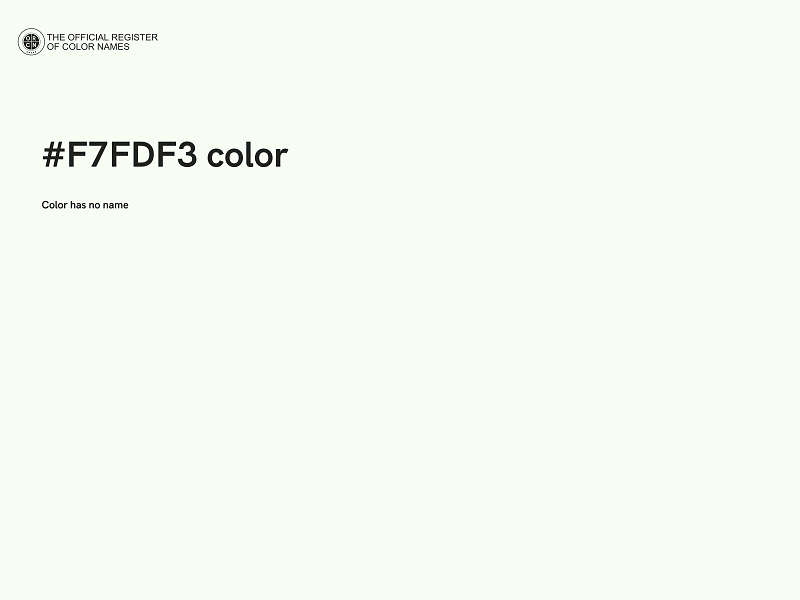 #F7FDF3 color image