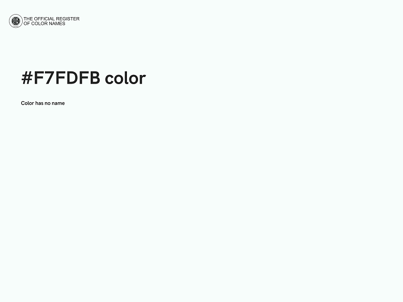 #F7FDFB color image