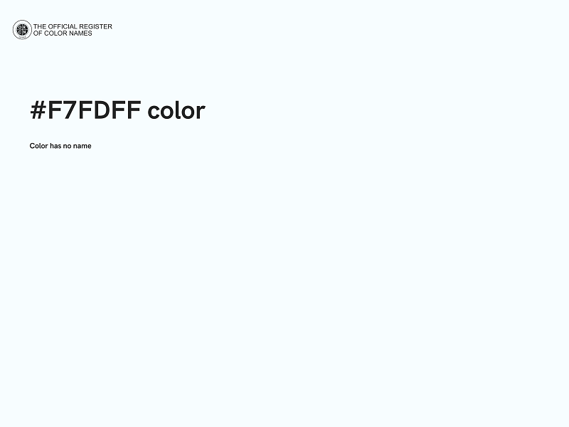 #F7FDFF color image