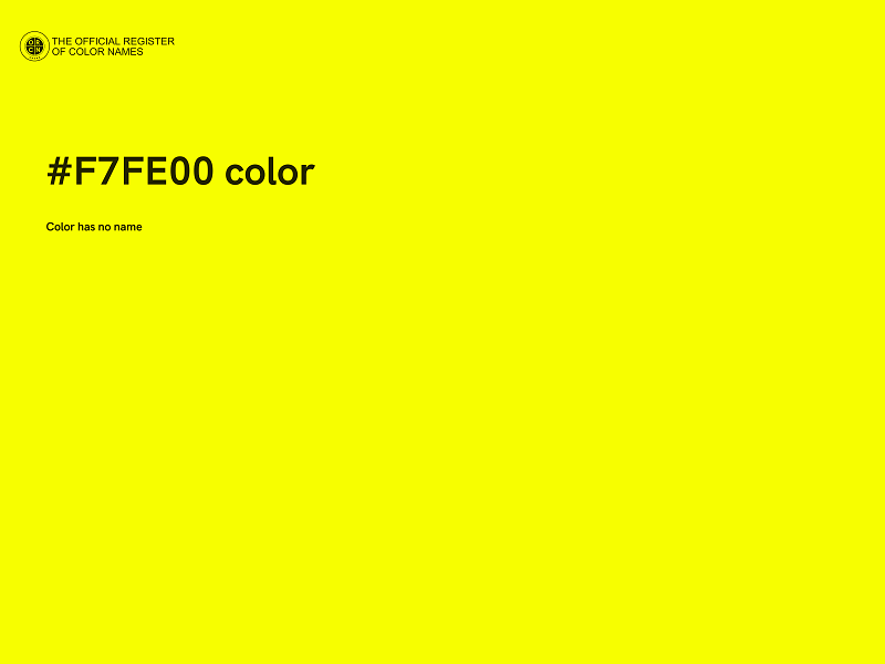 #F7FE00 color image