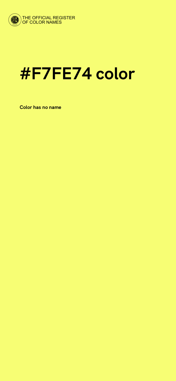 #F7FE74 color image