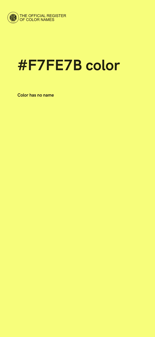 #F7FE7B color image