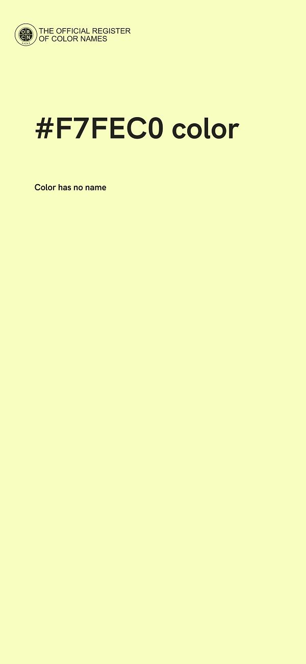 #F7FEC0 color image