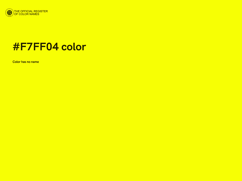 #F7FF04 color image