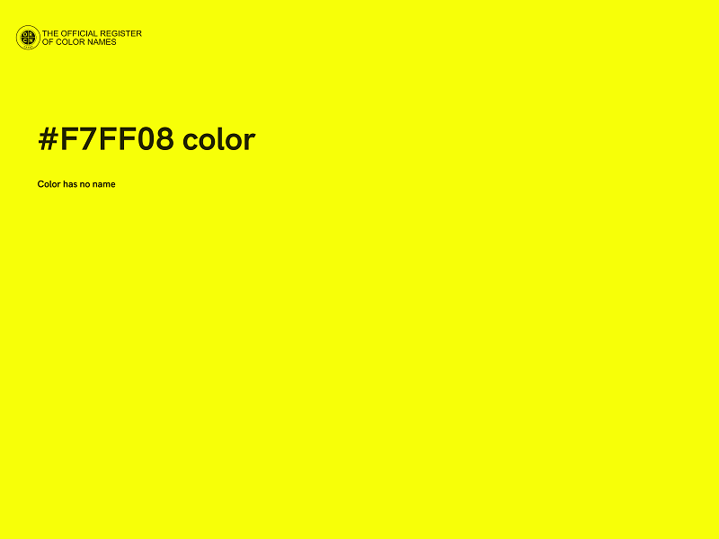 #F7FF08 color image