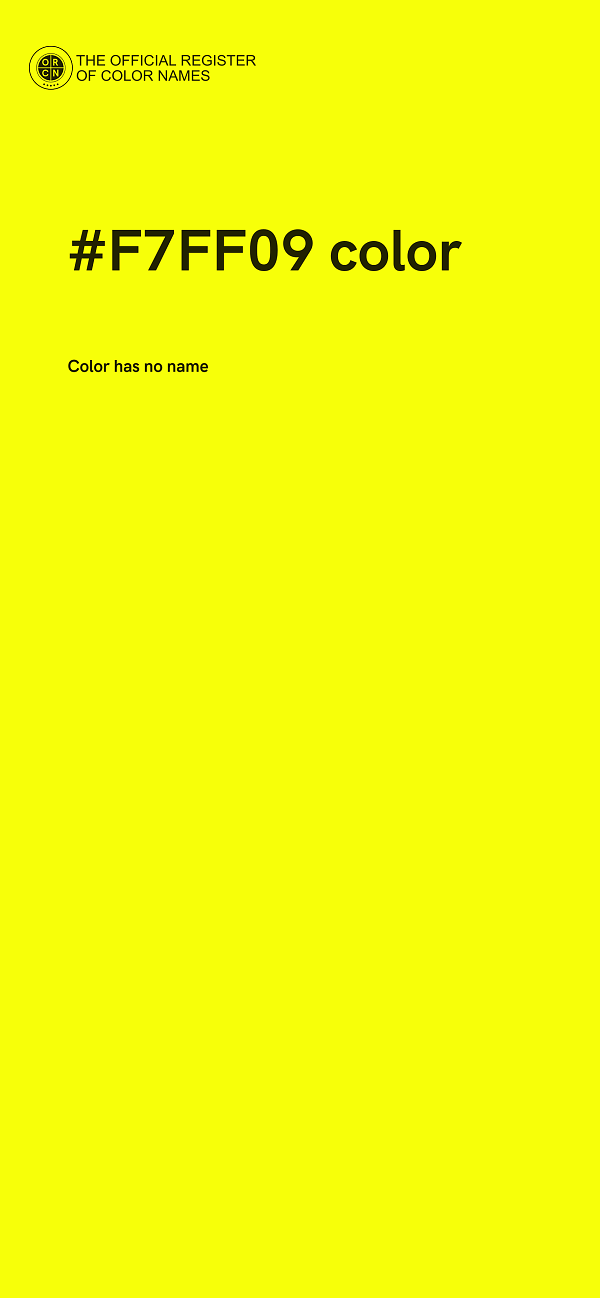 #F7FF09 color image