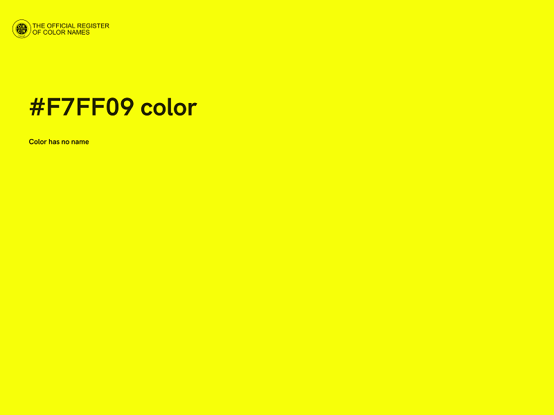 #F7FF09 color image