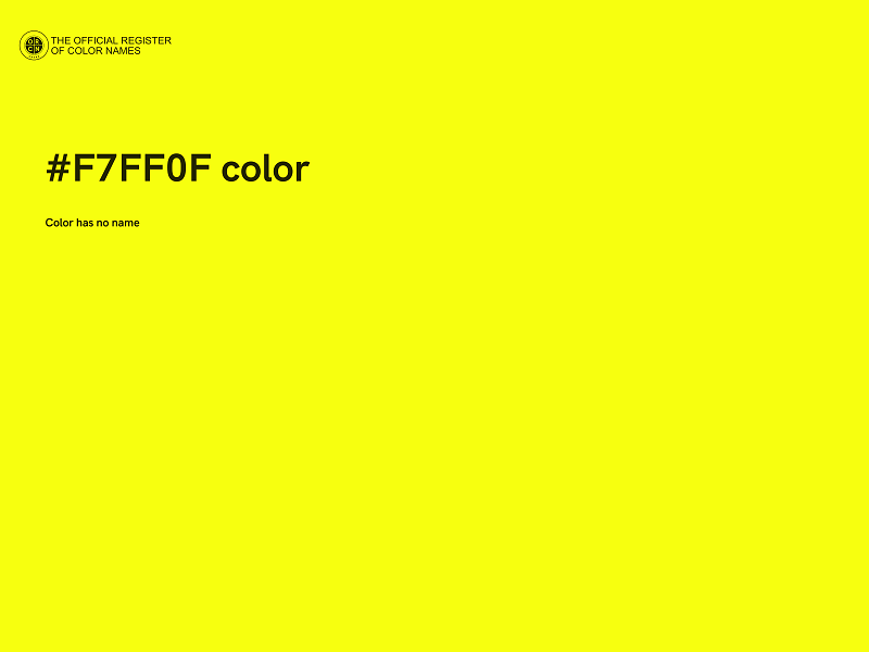 #F7FF0F color image